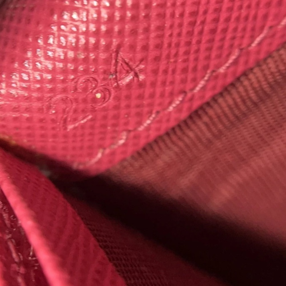 Authentic Prada Saffiano Leather Continental Flap Wallet - Pink Gold Accents EUC - Picture 9 of 17